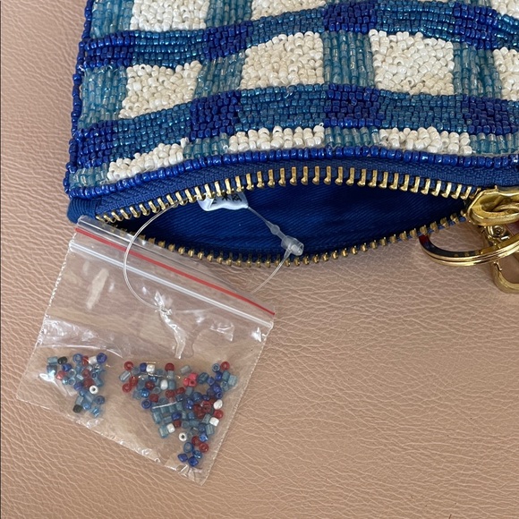 Anthropologie NWOT Beaded Lobster Coin Purse with Tassel - Picture 4 of 6